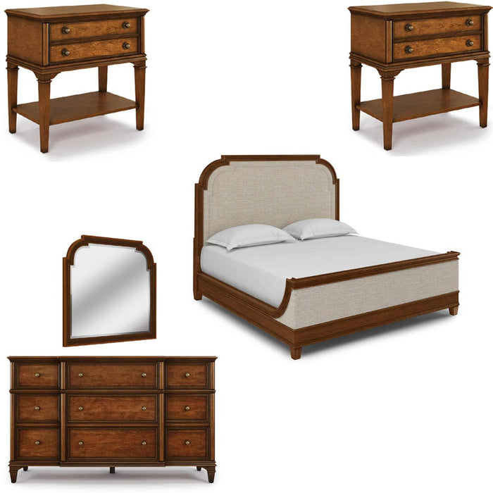 ART Furniture - Newel 5 Piece Eastern King Bedroom Set in Cherry - 294146-1406-5SET