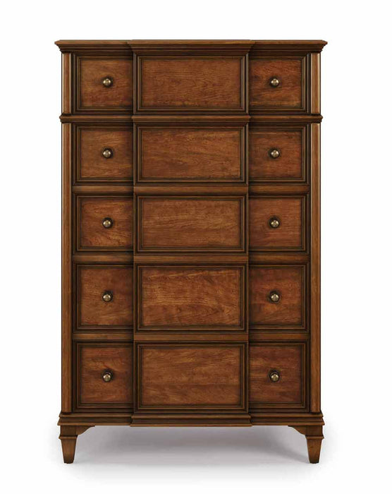 ART Furniture - Newel 6 Piece Eastern King Panel Bedroom Set in Cherry - 294126-1406-6SET