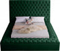 Meridian Furniture - Bliss Velvet Queen Bed in Green - BlissGreen-Q - GreatFurnitureDeal