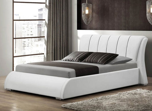 Myco Furniture - Courtney White Queen Platform Bed - 2958Q-WH