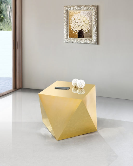 Meridian Furniture - Gemma End Table in Gold - 222Gold-E - GreatFurnitureDeal