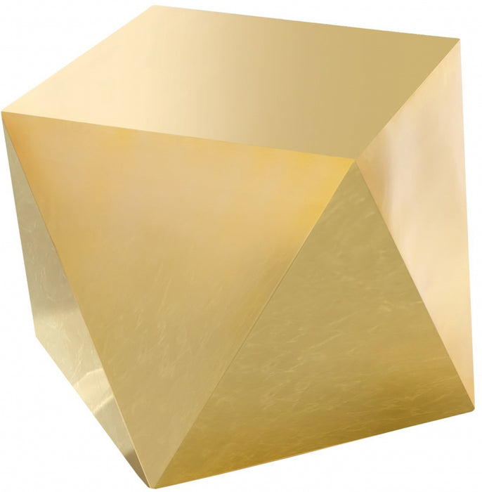 Meridian Furniture - Gemma End Table in Gold - 222Gold-E