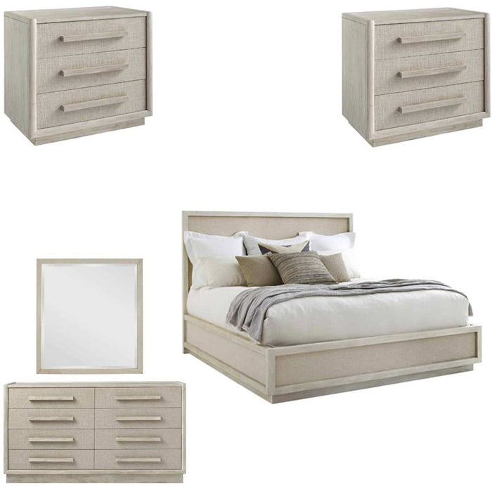 ART Furniture - Cotiere 5 Piece Eastern King Bedroom Set in Linen - 299126-140-2349-5SET