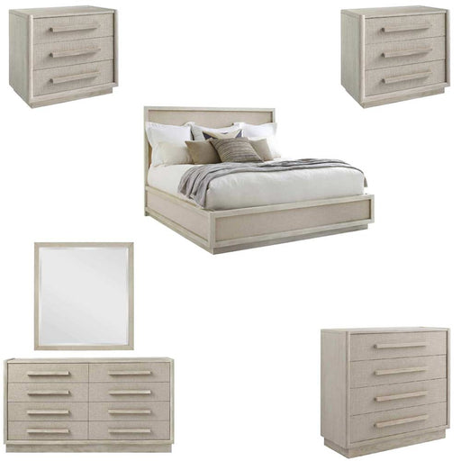 ART Furniture - Cotiere 6 Piece Eastern King Bedroom Set in Linen - 299126-140-2349-6SET - GreatFurnitureDeal