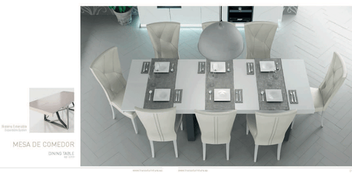 ESF Furniture - Franco Spain AVANTY Dining Table 9 Piece Dining Room Set - AVANTY04-9SET - GreatFurnitureDeal