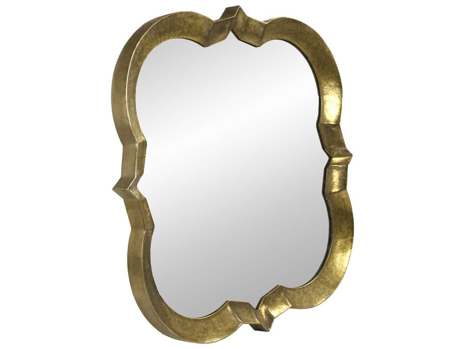 Zentique -Elisha Distressed Gold 53'' Wide Wall Mirror - EZT142322 - GreatFurnitureDeal