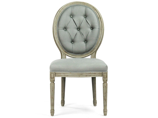 Zentique - Medallion Faux Olive Green Side Dining Chair - B004-Z 432 I - GreatFurnitureDeal