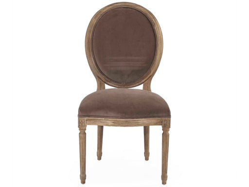 Zentique - Medallion Brown Velvet Side Dining Chair - B004 E272 V011 - GreatFurnitureDeal
