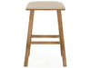 Zentique - Jocelyn Natural Linen Side Bar Height Stool - CFH519 Bar E272 A003 - GreatFurnitureDeal