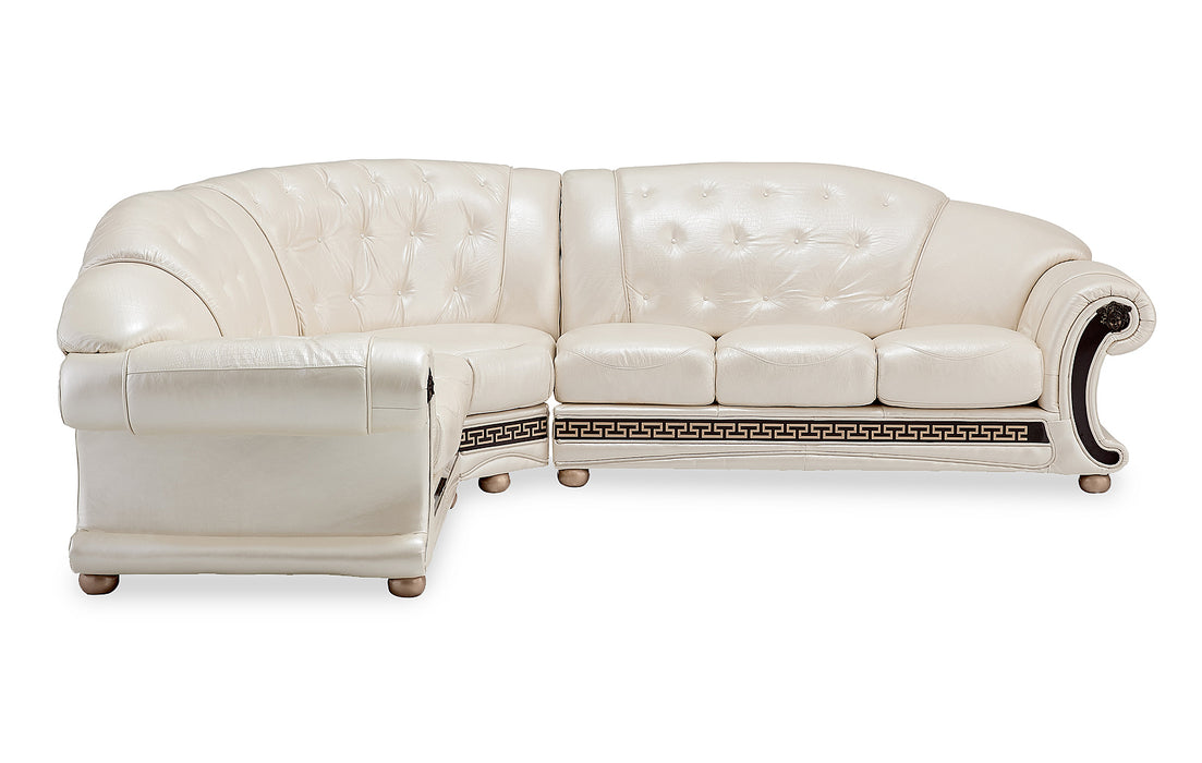 ESF Furniture - Apolo Sectional in Pearl- APOLOSECTLEFTPEARL - GreatFurnitureDeal