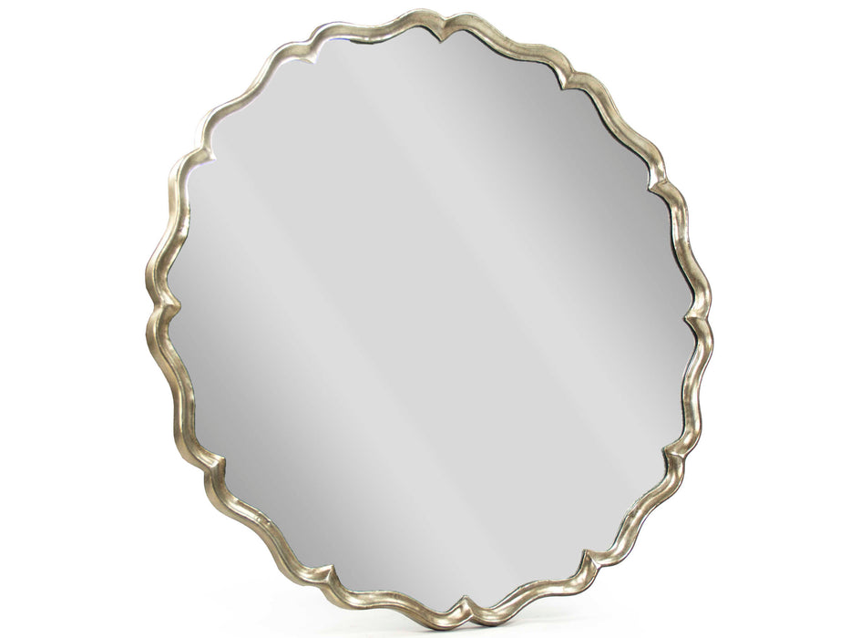 Zentique - Agape Distressed Silver 36'' Wide Round Wall Mirror - ELT150047