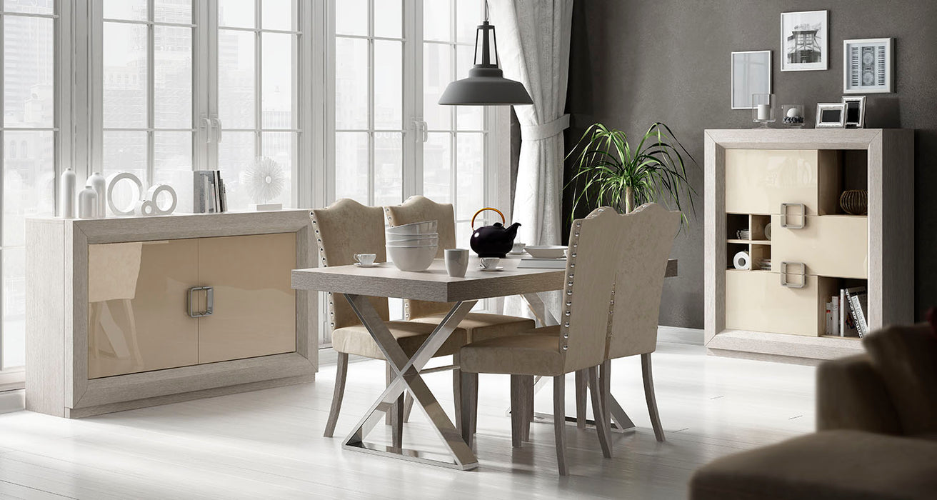 ESF Furniture - Franco Spain Enzo Dining Table 5 Piece Dining Room Set - ENZO20-4SET - GreatFurnitureDeal