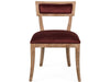 Zentique - Carvell Maroon Velvet Side Dining Chair - CF282 E272 11609 - GreatFurnitureDeal