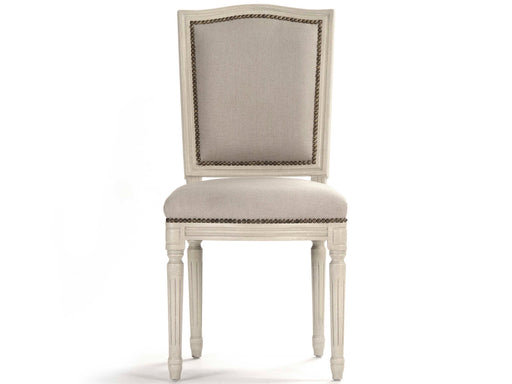 Zentique - Benoit Natural Linen / Burlap Side Dining Chair - FC014 309 A003/H010 - GreatFurnitureDeal
