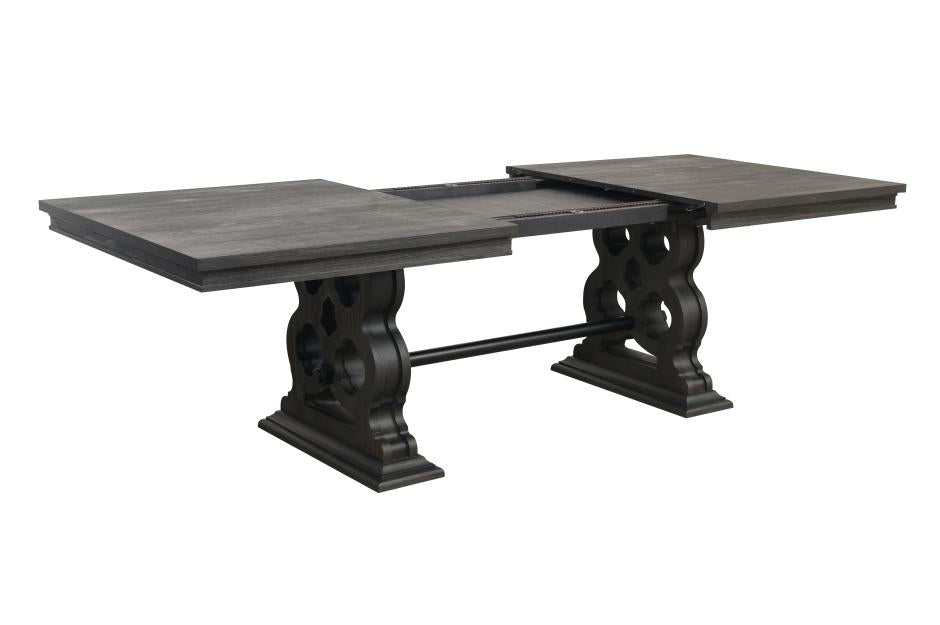Homelegance - Arasina Dark Pewter Extendable Rectangular Dining Table - 5559N-96 - GreatFurnitureDeal