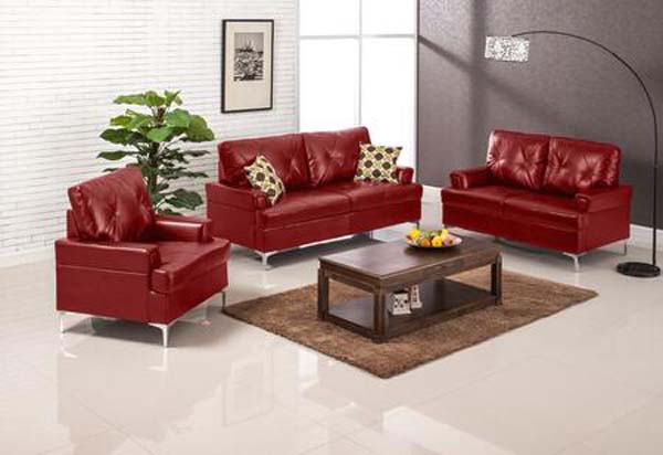 Myco Furniture - Walker Sofa in Red - 7605-RD-S