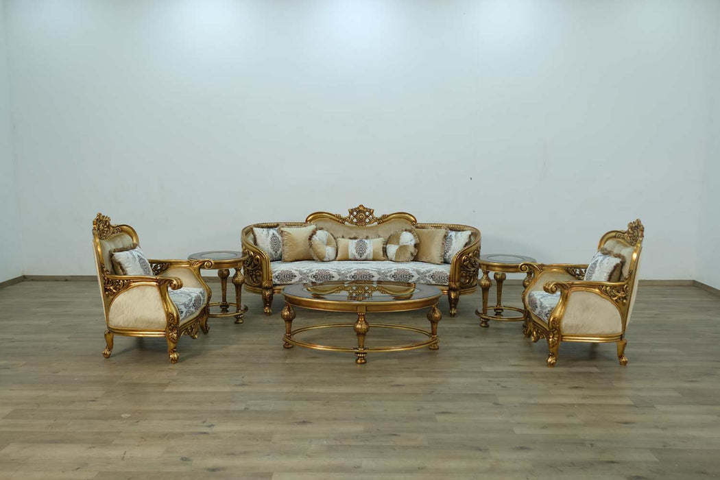 European Furniture - Bellagio Round Coffee Table in Bronze- 30014-CT