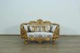 European Furniture - Bellagio Loveseat in Bronze off White-Gold - 30014-L - GreatFurnitureDeal