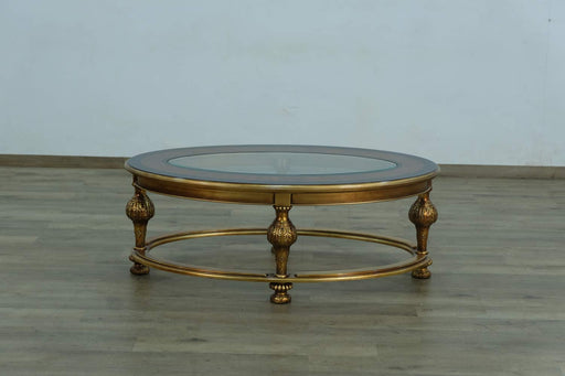 European Furniture - Bellagio Round Coffee Table in Bronze- 30014-CT - GreatFurnitureDeal