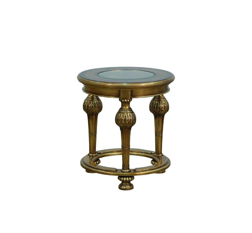 European Furniture - Bellagio End Table in Antique Bronze- 30018-ET - GreatFurnitureDeal