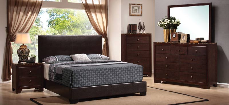 Coaster Furniture - Conner Black 4 Piece Full Bedroom Set - 300260F-4SET - GreatFurnitureDeal
