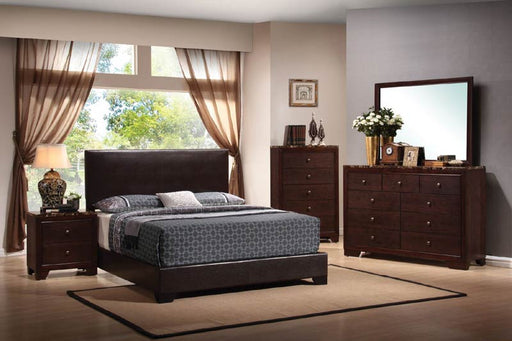 Coaster Furniture - Conner 4 Piece California King Upholstered Bedroom Set with Low Profile - 300261KW-4SET