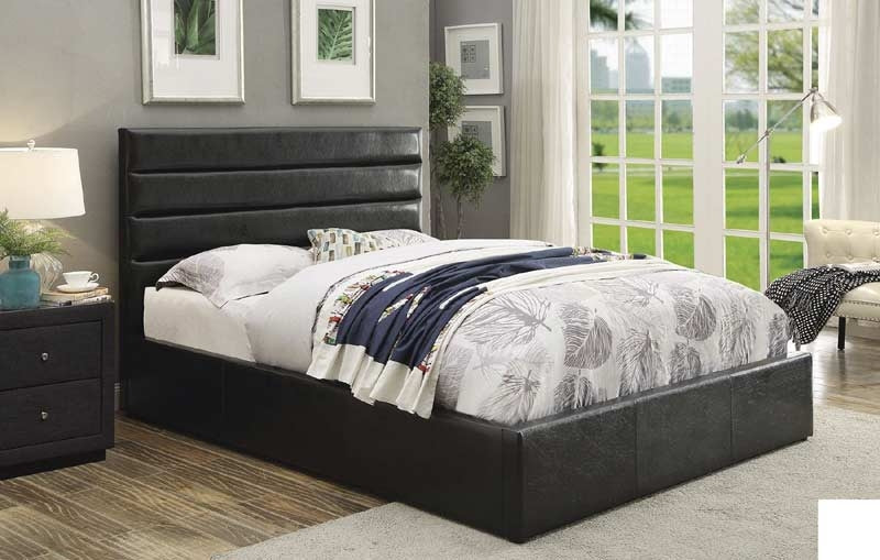 Coaster Furniture - Riverbend Black Queen Platform Bed - 300469Q - GreatFurnitureDeal