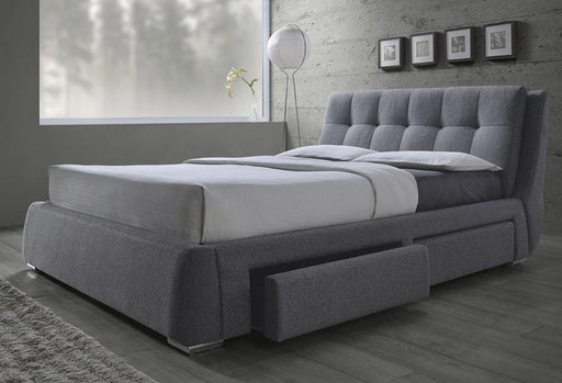 Coaster Furniture - Fenbrook Gray Eastern King Platform Storage Bed - 300523KE - GreatFurnitureDeal