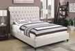 Coaster Furniture - Devon Beige California King Platform Upholstered Bed - 300525KW - GreatFurnitureDeal