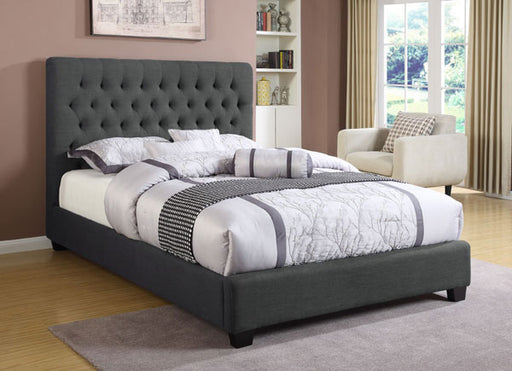 Coaster Furniture - Chloe Burlap Full Platform Bed - 300529F - GreatFurnitureDeal