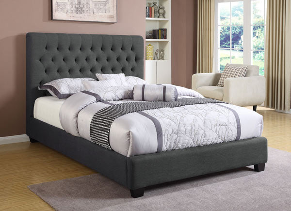 Coaster Furniture - Chloe Burlap Full Platform Bed - 300529F