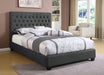 Coaster Furniture - Chloe Burlap Cal. King Platform Bed - 300529KW - GreatFurnitureDeal