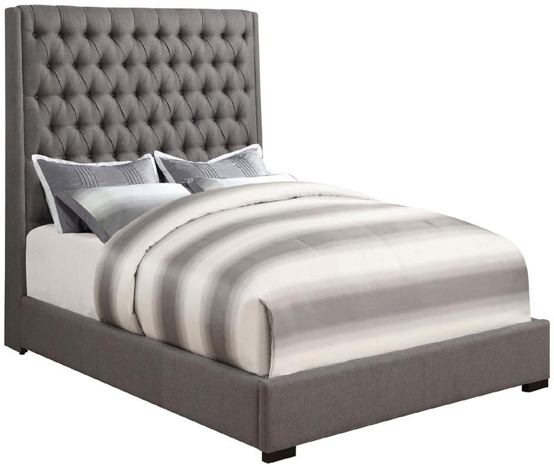 Coaster Furniture - Camille Grey Queen Platform Bed - 300621Q - GreatFurnitureDeal