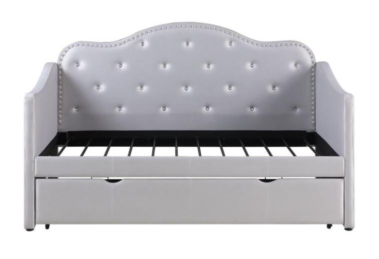 Coaster Furniture - Dillane Pearl White Upholstered Youth Daybed - 300629 - GreatFurnitureDeal