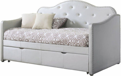 Coaster Furniture - Dillane Pearl White Upholstered Youth Daybed - 300629 - GreatFurnitureDeal