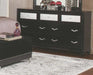 Coaster Furniture - Barzini Black Dresser and Mirror Set - 200893-94 - GreatFurnitureDeal