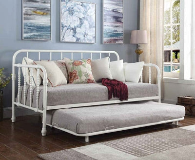Coaster Furniture - White Daybed With Trundle - 300766 - GreatFurnitureDeal