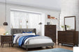 Coaster Furniture - Carrington Light Grey Full Upholstered Platform Bed - 301061F - Set View