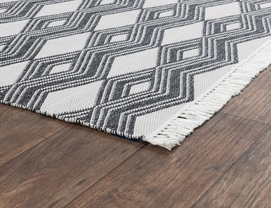 Classic Home Furniture - Indr/Outdr Banning Charcoal Rug - 3013194