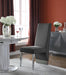 Meridian Furniture - Porsha Velvet Dining Chair Set of 2 in Grey - 756Grey-C - GreatFurnitureDeal