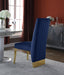 Meridian Furniture - Porsha Velvet Dining Chair Set of 2 in Navy - 755Navy-C - GreatFurnitureDeal