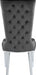 Meridian Furniture - Serafina Velet Dining Chair in Grey (Set of 2) - 729Grey-C - GreatFurnitureDeal