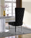Meridian Furniture - Serafina Velet Dining Chair in Black (Set of 2) - 729Black-C - GreatFurnitureDeal