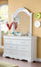 Acme Furniture - Estrella Youth Dresser with Mirror Set in White - 30245-44
