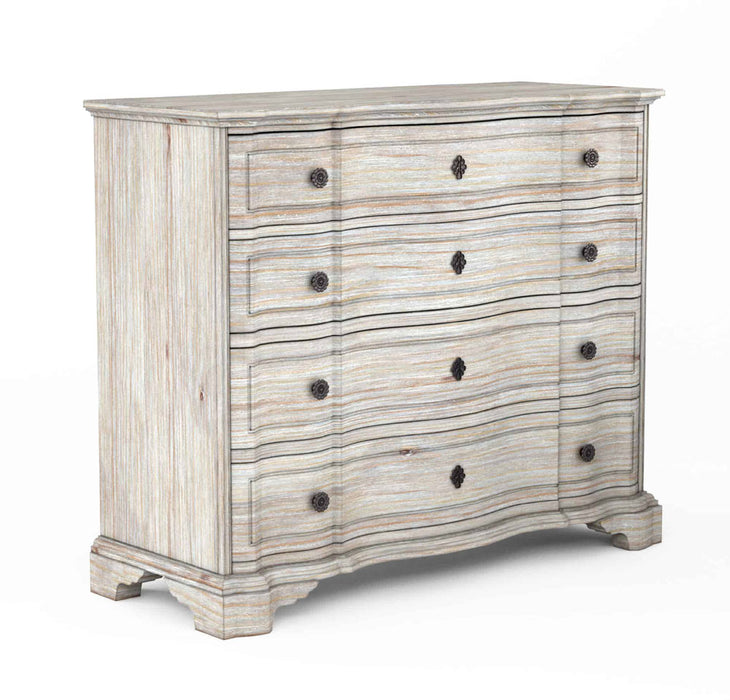 ART Furniture - Somerton Single Dresser with Scallop Mirror in Weathered Pine - 303130-122-2608 - GreatFurnitureDeal
