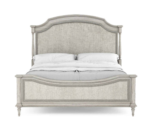 ART Furniture - Somerton Eastern King Upholstered Panel Bed in Vintage Linen - 303156-2817 - GreatFurnitureDeal