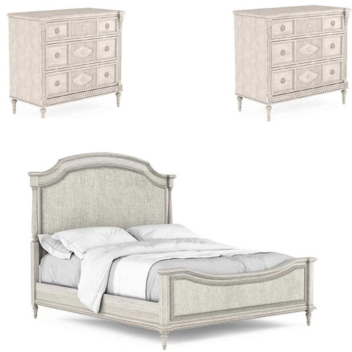 ART Furniture - Somerton 3 Piece Eastern King Bedroom Set in Vintage Linen - 303156-158-2817-3SET - GreatFurnitureDeal