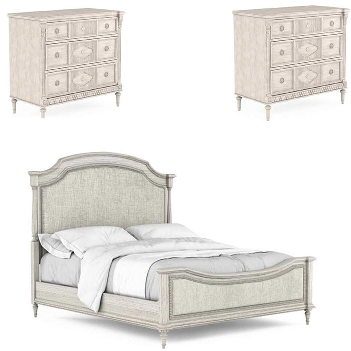 ART Furniture - Somerton 3 Piece Eastern King Bedroom Set in Vintage Linen - 303156-158-2817-3SET