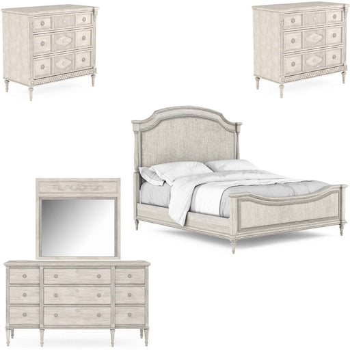 ART Furniture - Somerton 5 Piece Queen Bedroom Set in Vintage Linen - 303155-158-2817-5SET - GreatFurnitureDeal