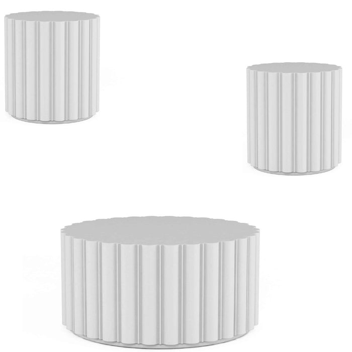 ART Furniture - Somerton 3 Piece Occasional Table Set in Chalky White - 303302-315-0017